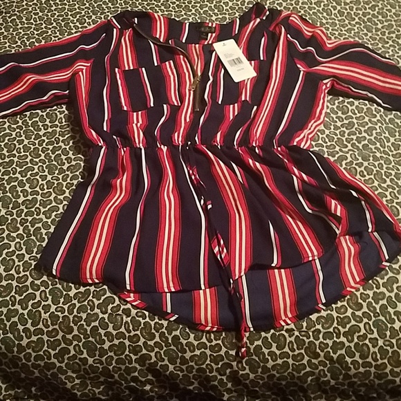 J for Justify Tops - Classy striped top sad too see this one go